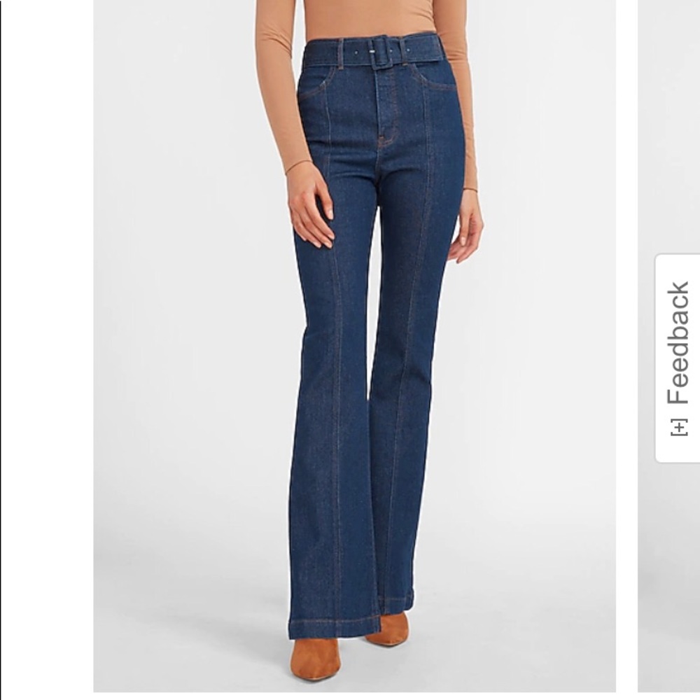 Express super high waist flare jeans. NWTs